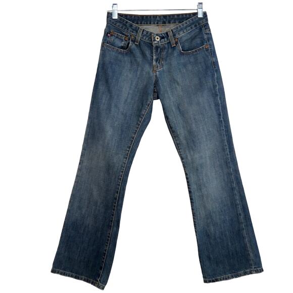 90s Vintage Ralph Lauren Jeans Dark Wash Boot Cut Retro Size 2 Waist 26" - Picture 4 of 9